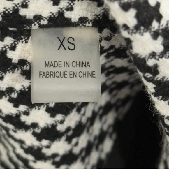 Tahari Black and White Houndstooth Blazer XS - Picture 13 of 13